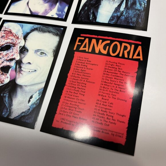 Vtg. 1992 Fangoria Horror Collector Cards Complete Set 90 Cards Comic Images USA - Picture 11 of 14